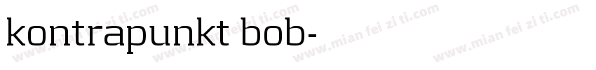 kontrapunkt bob字体转换
